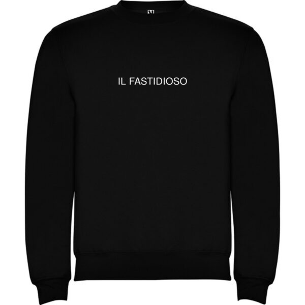 Felpe Infami – Felpe divertenti da regalare agli amici 5 Felpa girocollo nera Il Fastidioso della Linea Infami