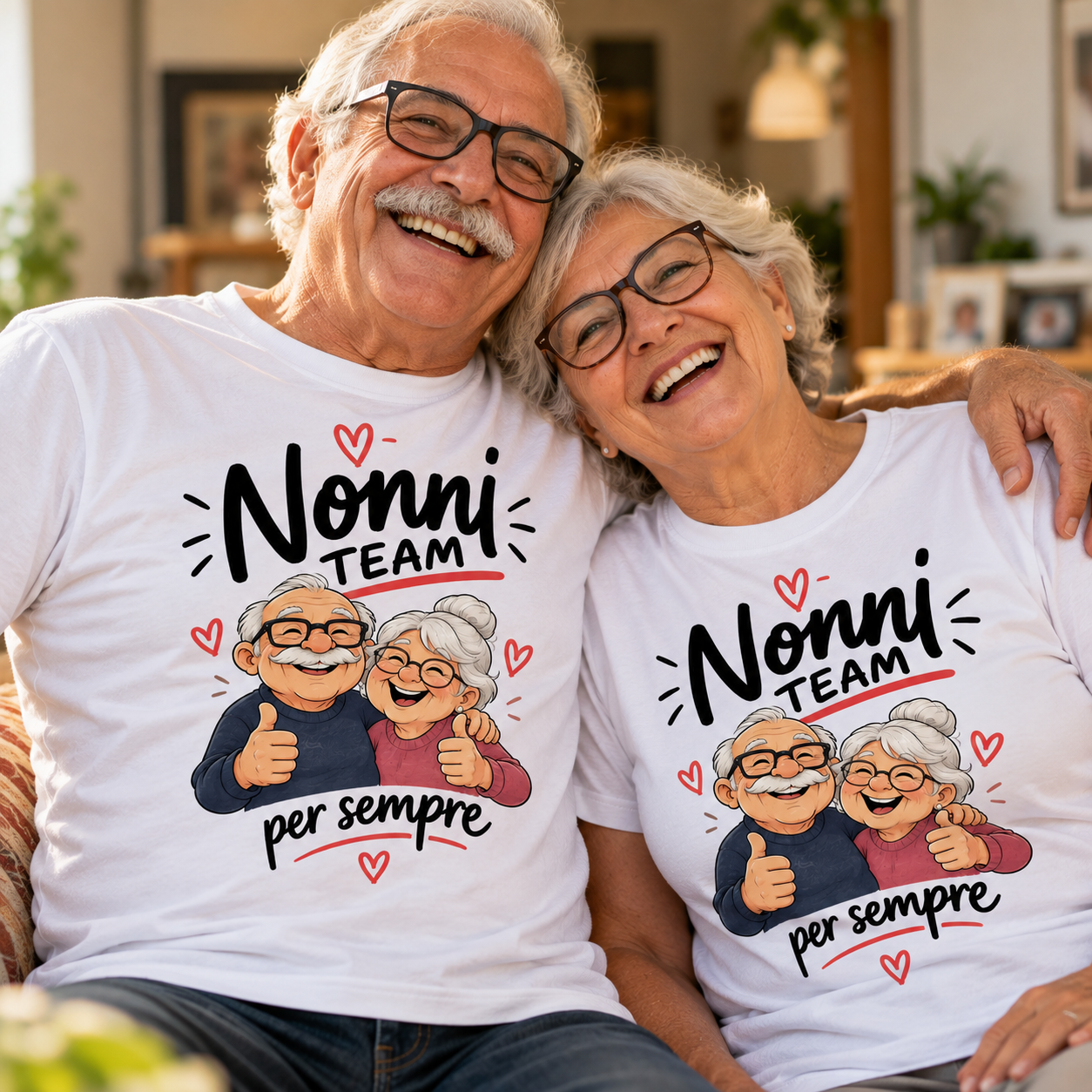 Regalo personalizzato Festa dei Nonni con illustrazione creata dalla foto