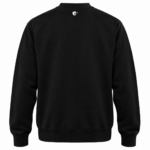 Retro felpa nera Linea Felpe Infami con logo Come Vuoi Tu bianco