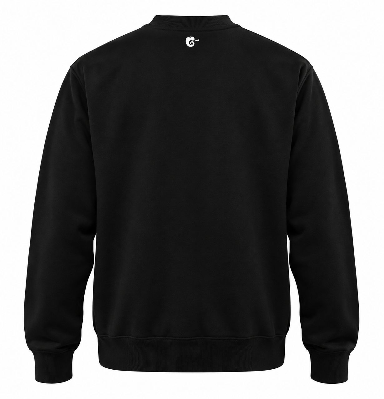Retro felpa nera Linea Felpe Infami con logo Come Vuoi Tu bianco