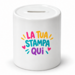 Salvadanaio personalizzato con la tua stampa, foto o nome